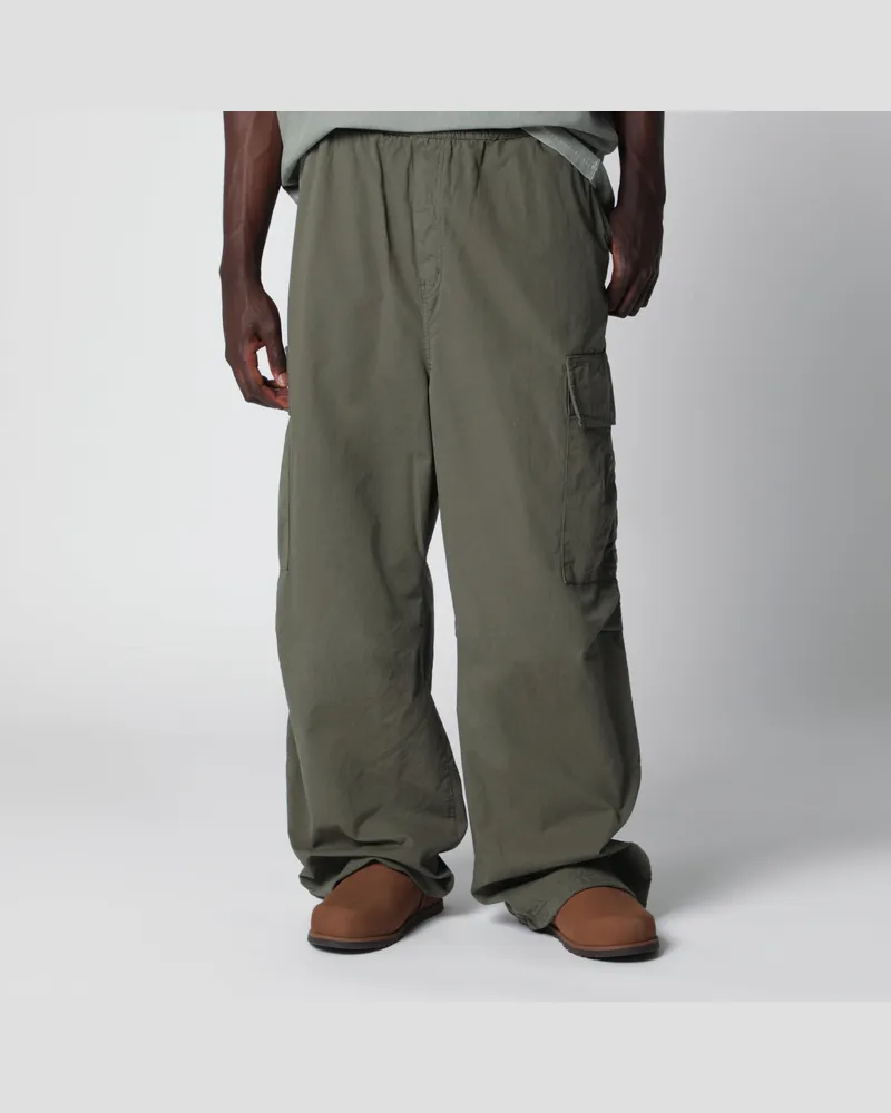 Carhartt WIP Cargohose Mandler aus militärgrünem Baumwollpopeline Green
