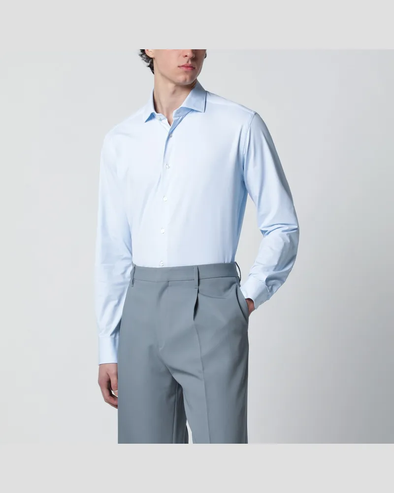 XACUS Active Tailor Fit Hemd hellblau Light