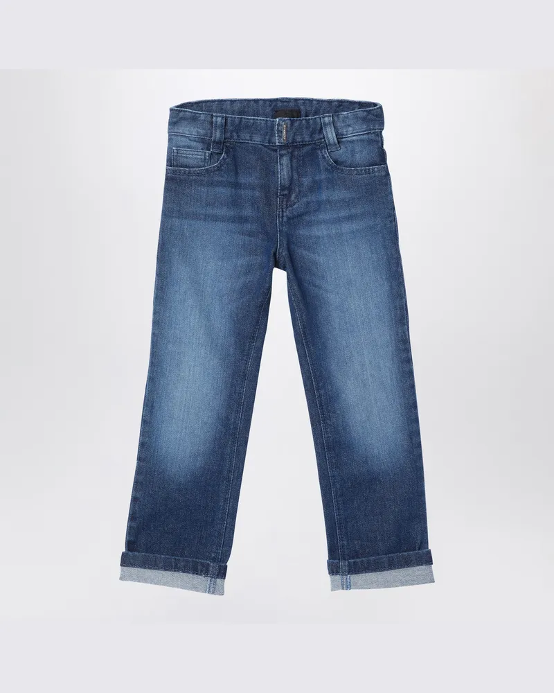 Givenchy Blaue Jeans aus ausgewaschenem Denim Blue