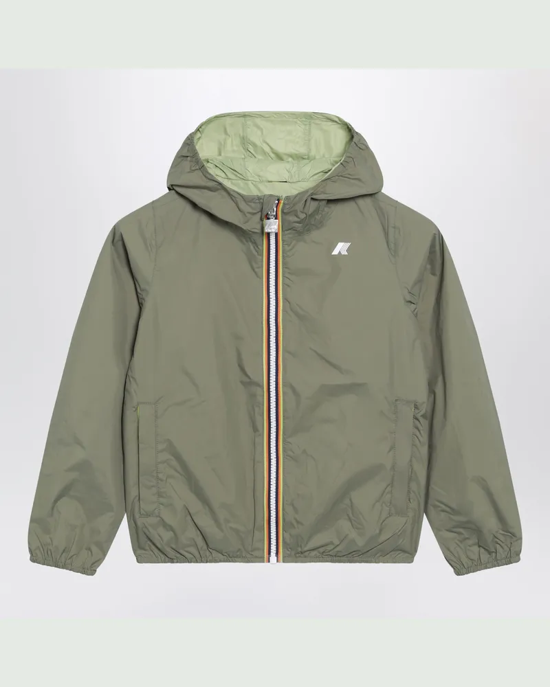 K-Way Wendbare Jacke Jack in Grün/Lime 