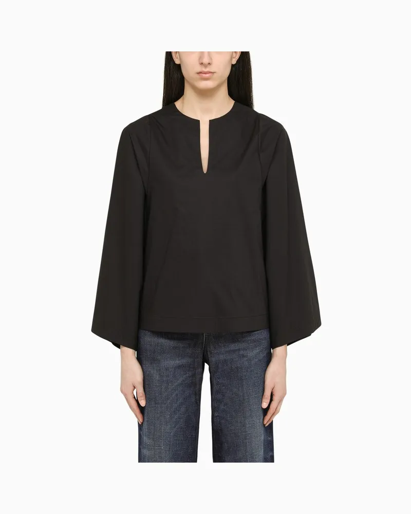 By Malene Birger Weite schwarze Bluse Schwarz