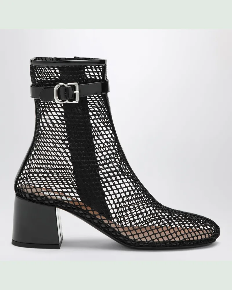 Alaïa 55 Stiefel aus Mesh in Schwarz Black