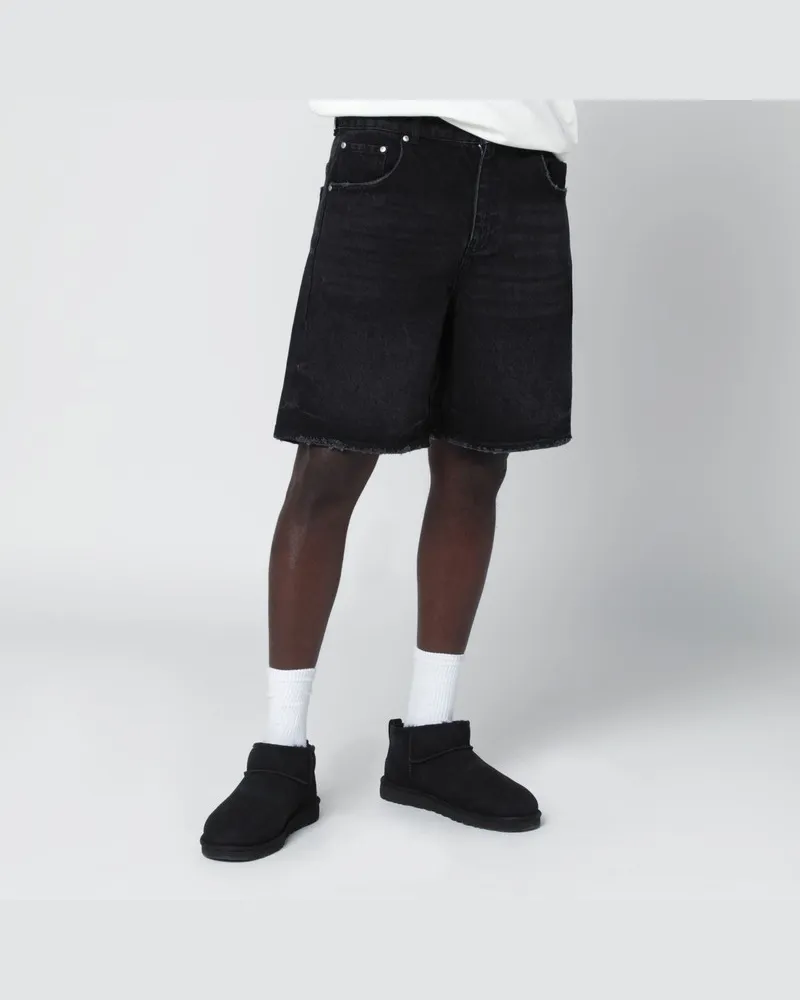 REPRESENT Schwarze Denim-Bermuda Schwarz