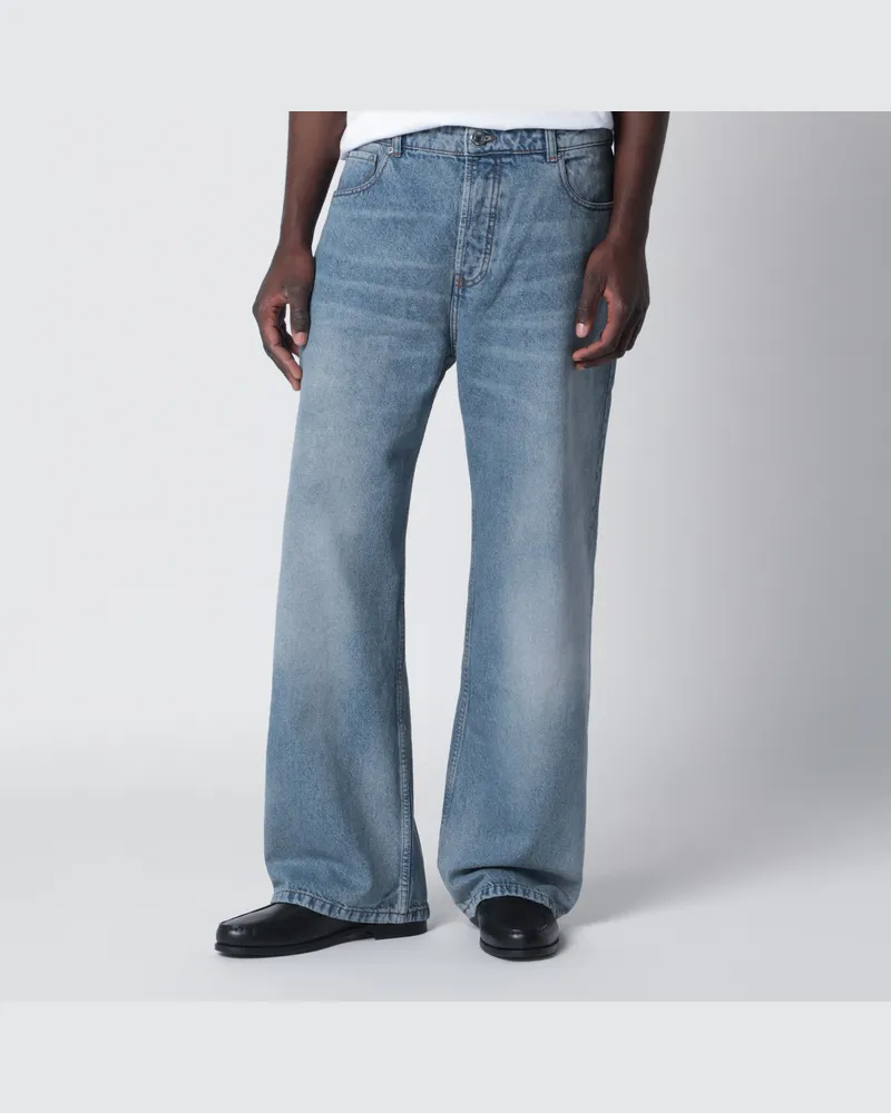 AMI Paris Blaue Jeans mit Wascheffekt Blue