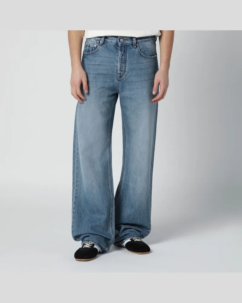 Jacquemus Gerade geschnittene Jeans in blauem de-Nîmes-Denim 