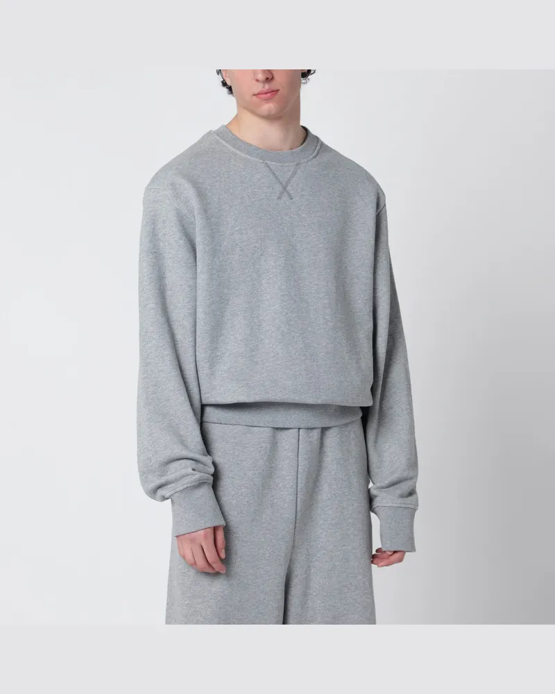 Entire Studios Graues Baumwoll-Rundhals-Sweatshirt Grey