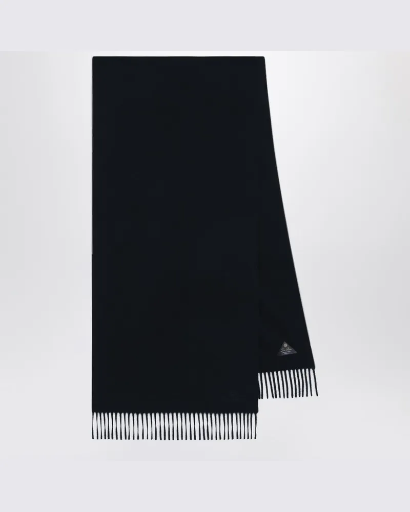 Loro Piana Schwarzer Kaschmirschal Schwarz