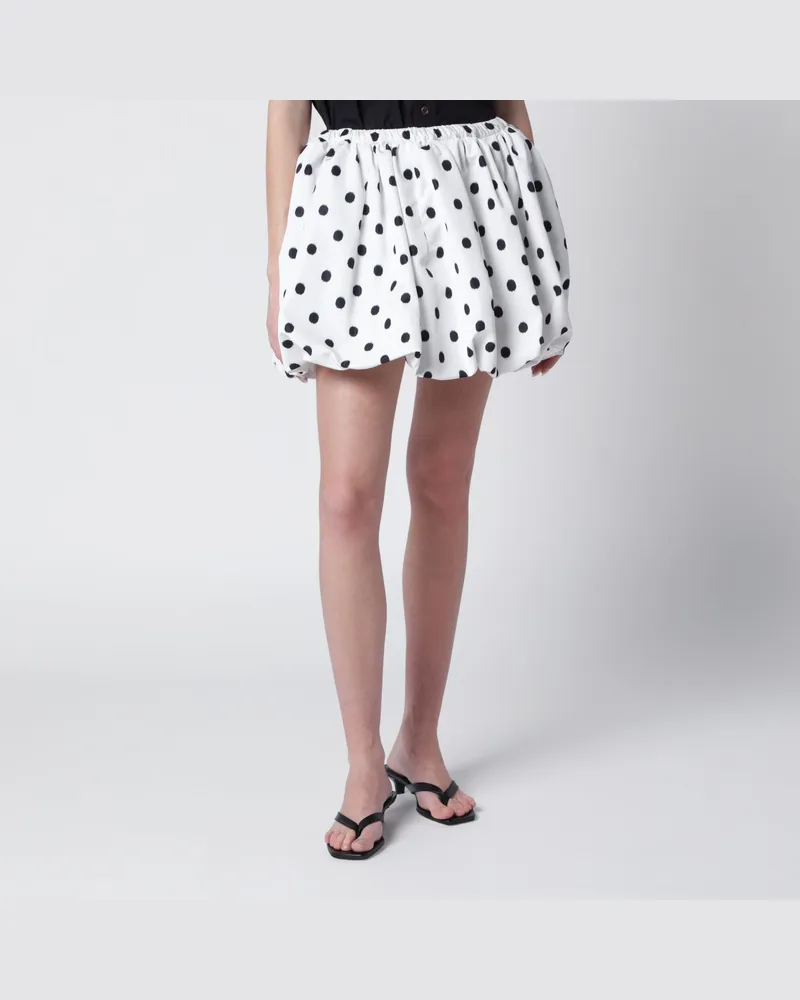 Patou Bloomer-Minirock mit Punkten White