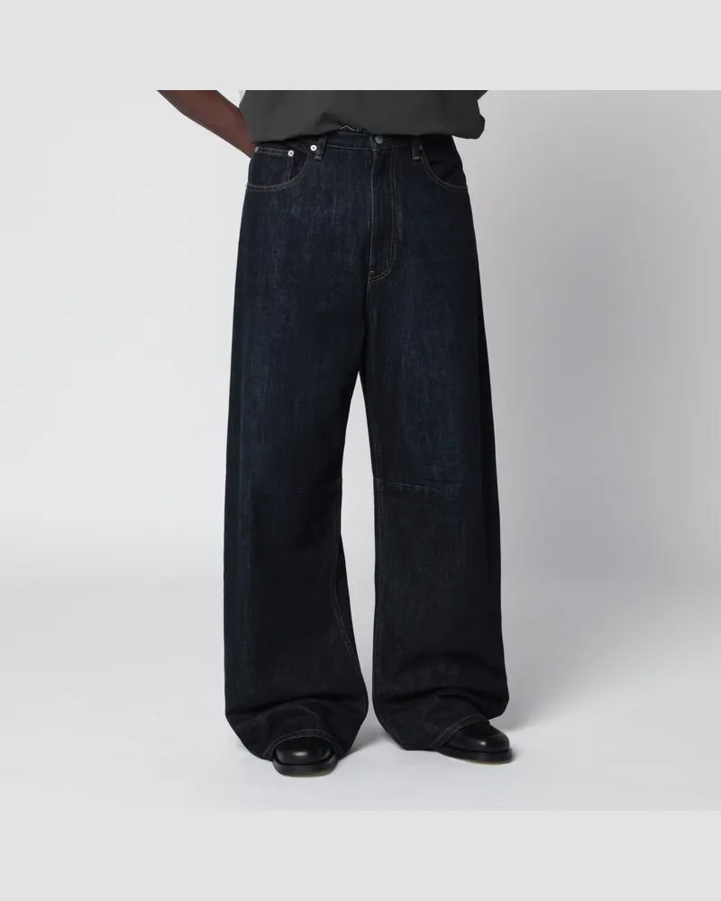 Maison Margiela Blaue Jeans mit weitem Bein Blue