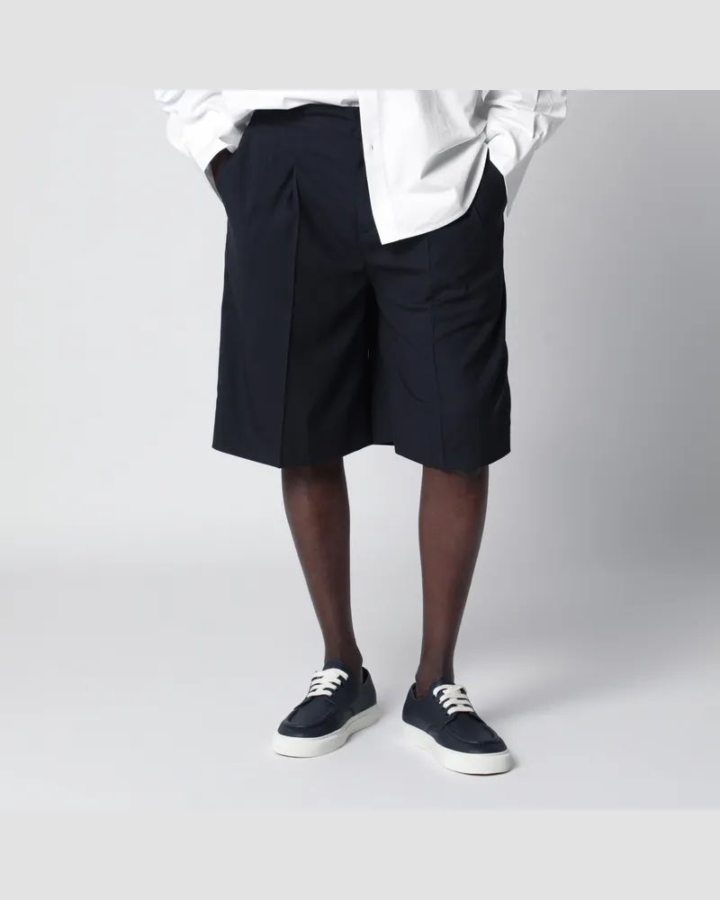 PT TORINO Blaue Bermuda-Shorts aus Baumwolle Blue