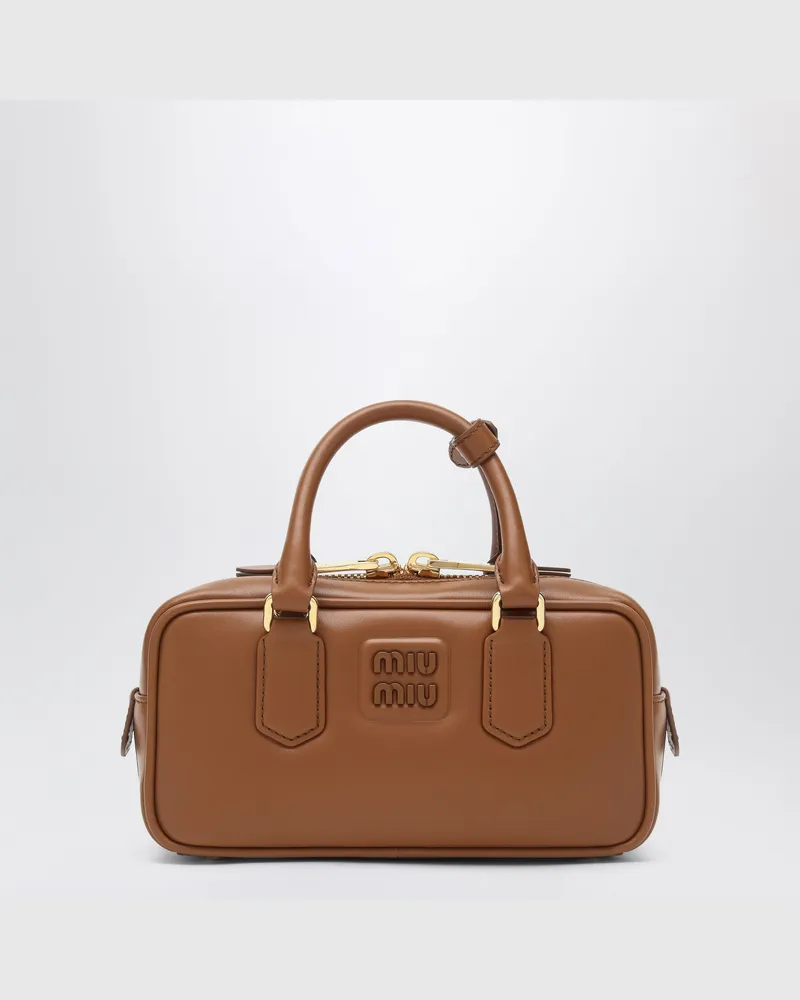 Miu Miu Koffer Arcadie Regular in Cognac Brown