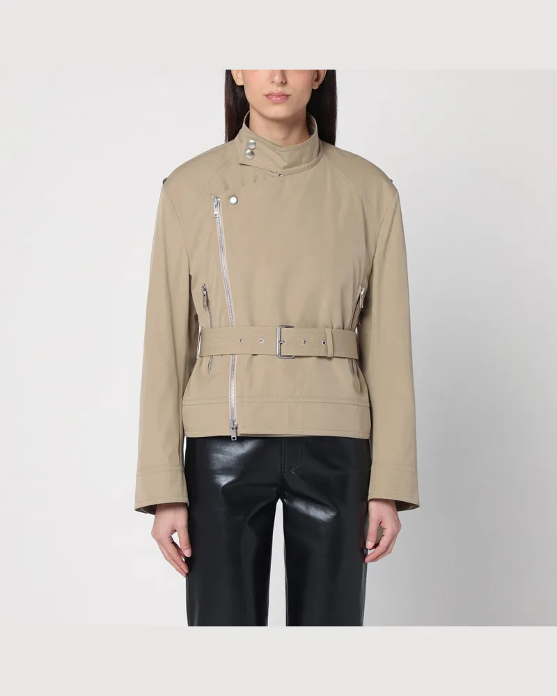 Bottega Veneta Leichte Jacke mit beigem Gürtel 