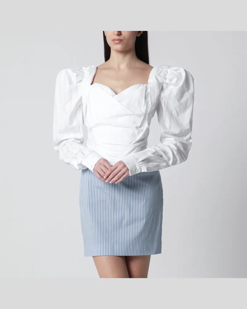 Vivienne Westwood Sunday Korsett-Top aus weißer Baumwolle White