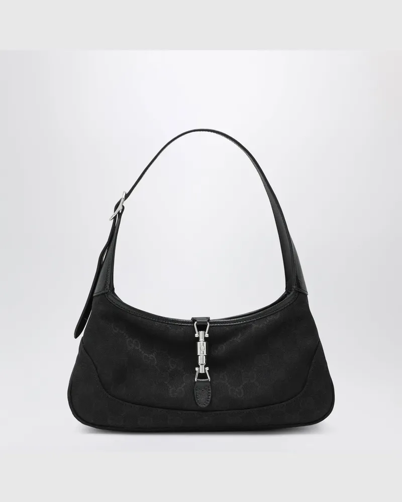 Gucci Jackie Slim Tasche Klein In GG-Stoff Schwarz Black