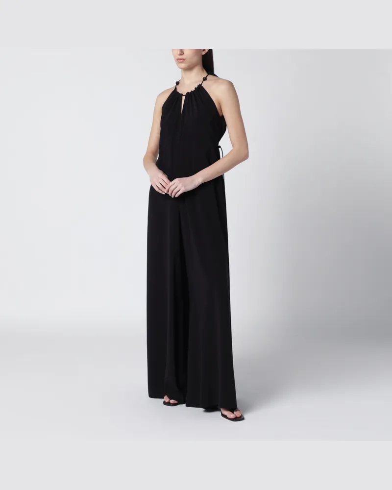Max Mara Schwarzer Jumpsuit aus Jersey Black
