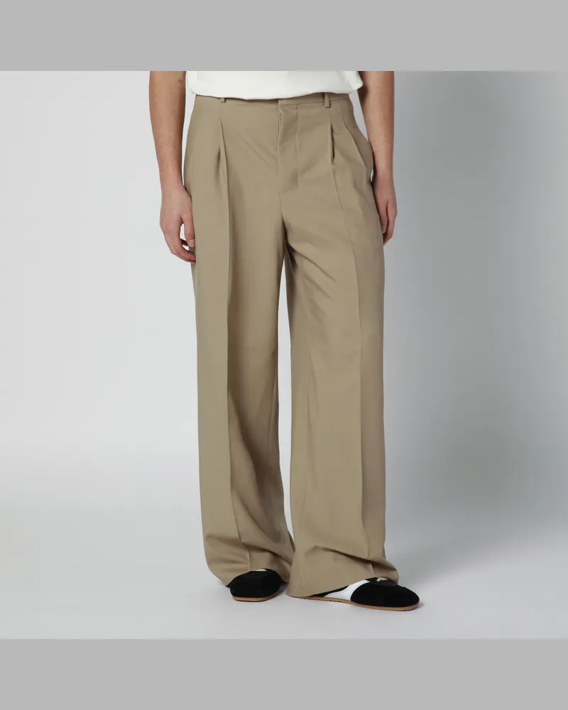 AMI Paris Beige Wollhose Beige