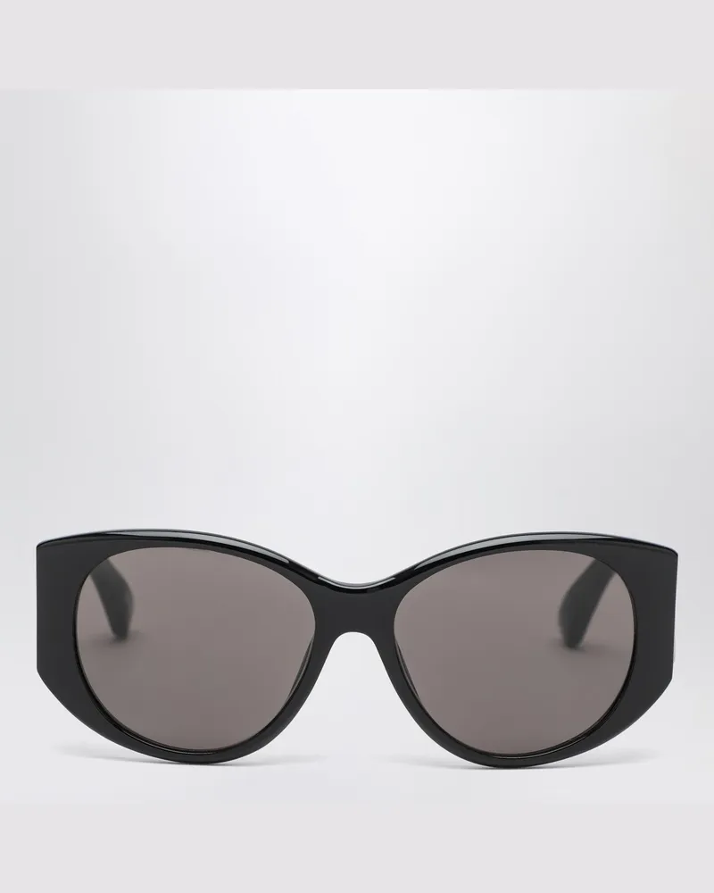 Balenciaga Nano Runde schwarze Sonnenbrille Black