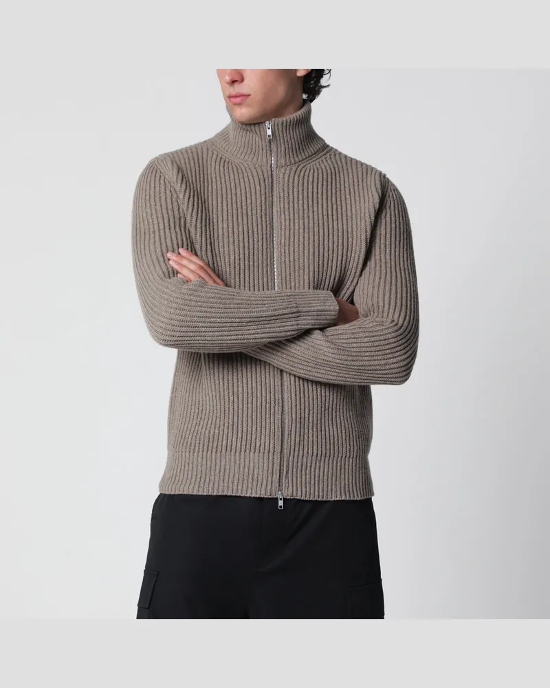 Maison Margiela Wollcardigan in Beige-Melange Beige