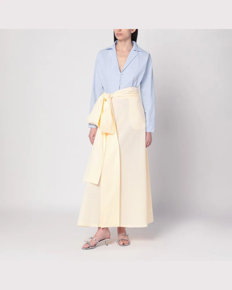 BERNADETTE Clarence-Hemdkleid blau/gelb Mehrfarbig