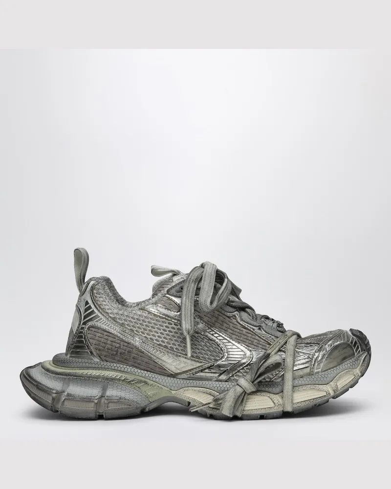 Balenciaga 3XL Wollweißes Netz Sneaker Weiß