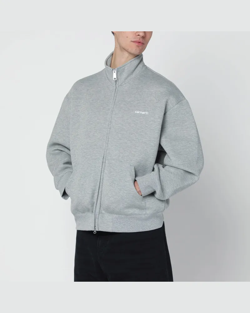 Carhartt WIP Alda Zip Sweat Jacket Grey Heather/White Grey