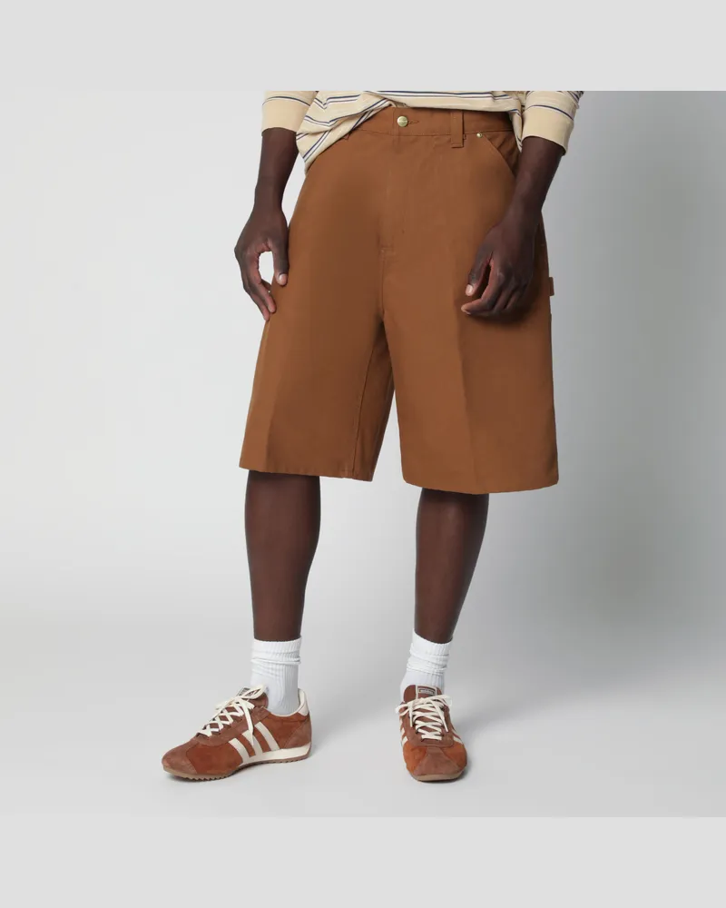 Carhartt WIP OG Single Knee Shorts aus Hamilton Brown Baumwolle Brown
