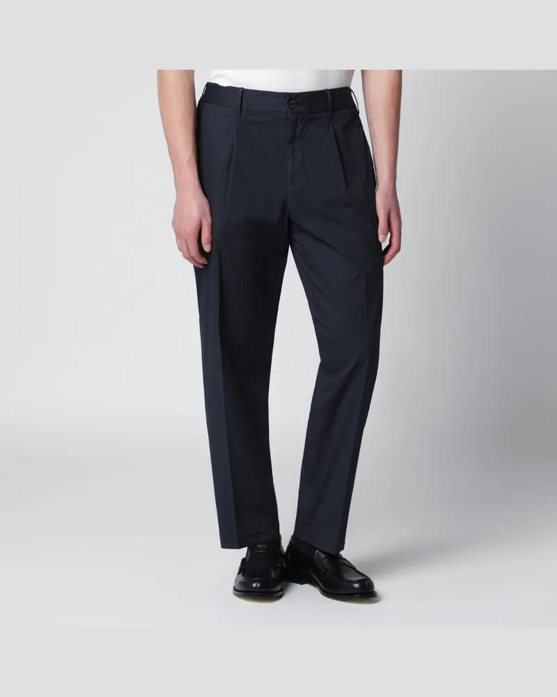 Biagio Santaniello Blaue Hose aus Baumwollmischung Blue