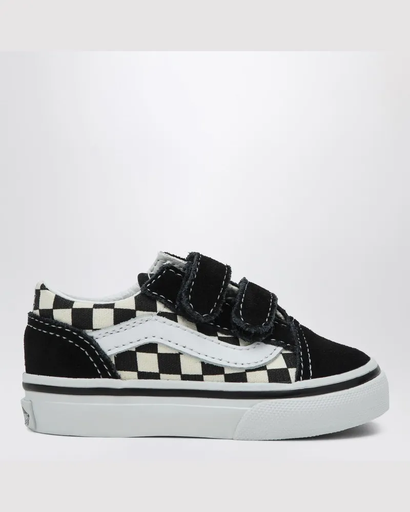 Vans Old Skool Sneaker weiß/schwarz mit Check-Muster Mehrfarbig
