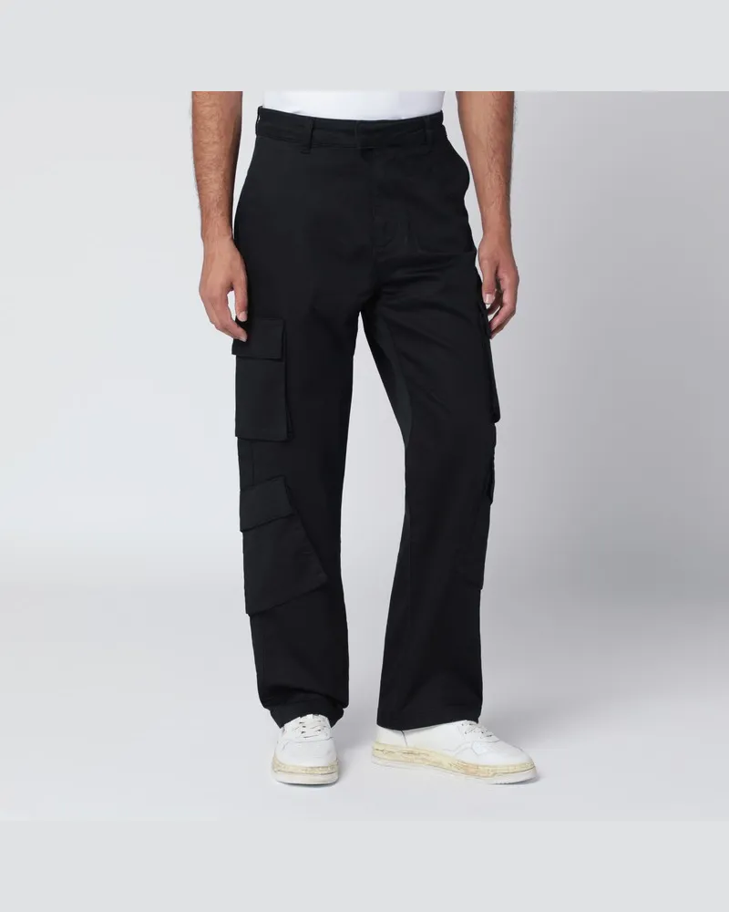 REPRESENT Schwarze Cargo-Hose aus Baumwolle Schwarz