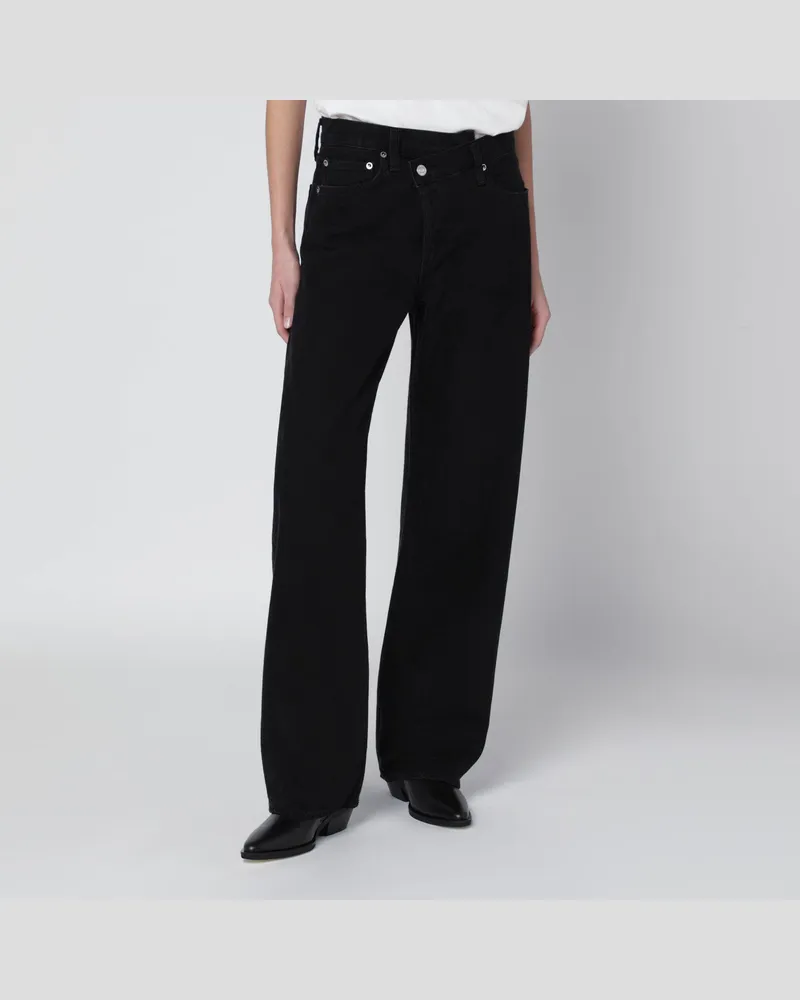 AGOLDE Arc Criss Cross Jeans in Phase-Waschung Black