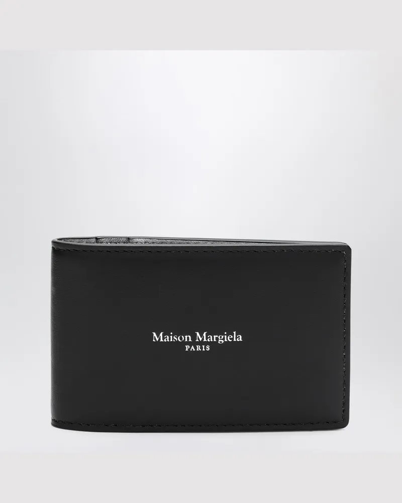 Maison Margiela Schwarzer Kartenhalter mit Logo 