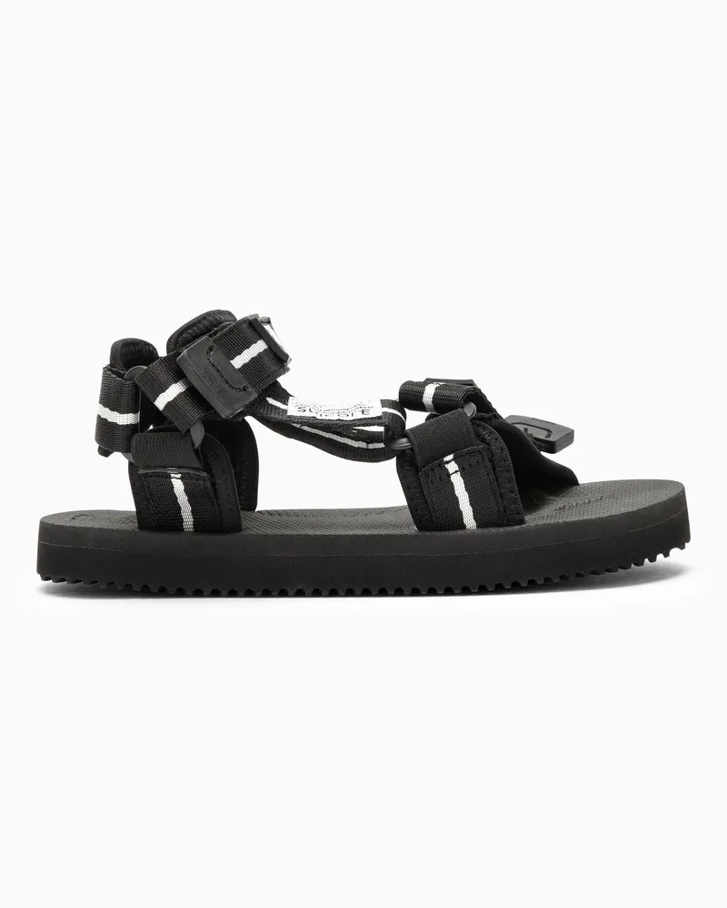 Palm Angels Schwarze Sandalen x Suicoke aus Nylon Schwarz