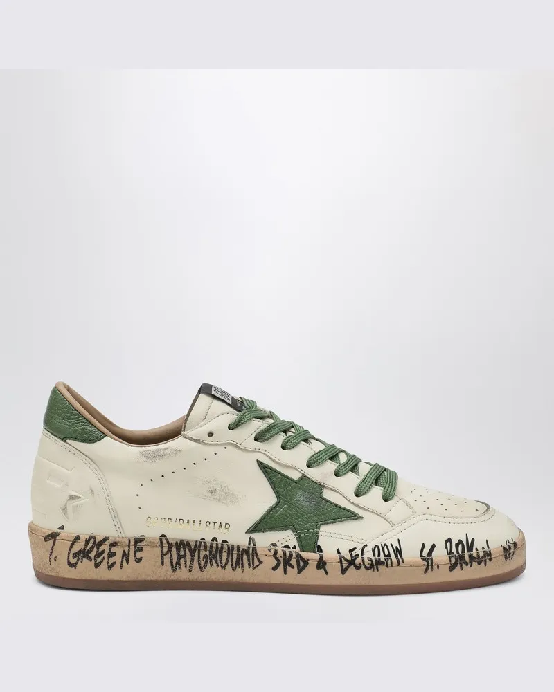 Golden Goose Sneaker Ballstar weiß/grün Weiß