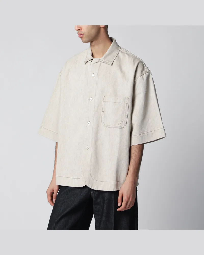 Jacquemus Paysan de-Nîmes Hemd aus hellbeigem Denim Beige