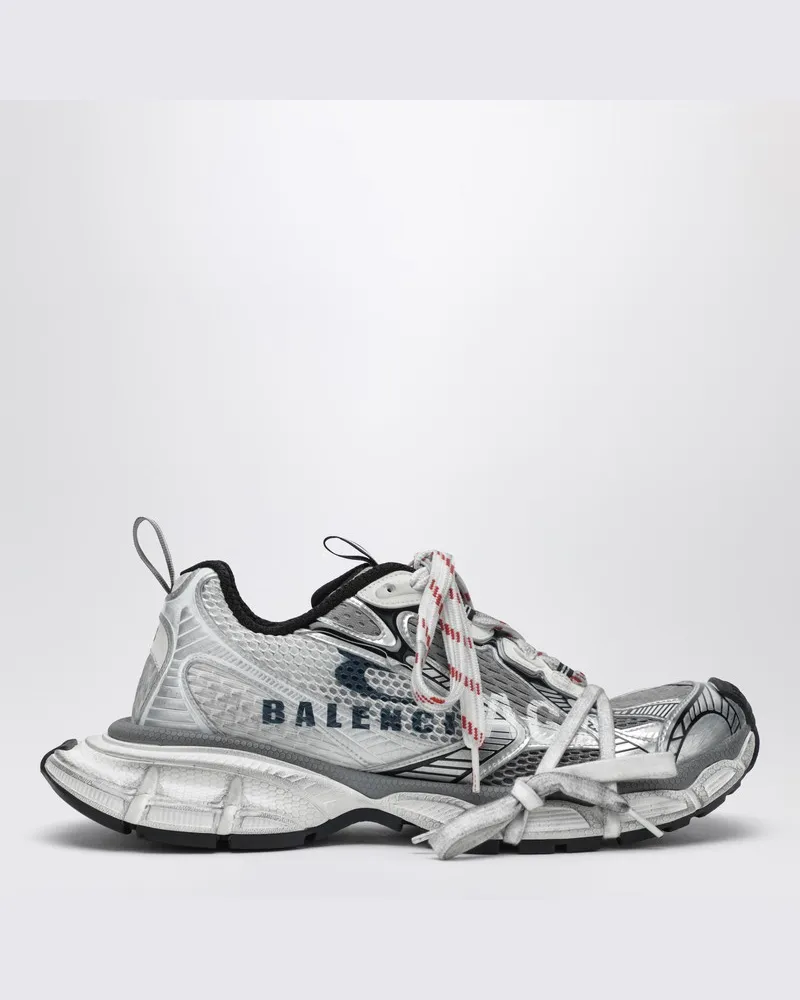 Balenciaga 3XL Split Logo Sneaker in Weiß/Navy/Grau Weiß