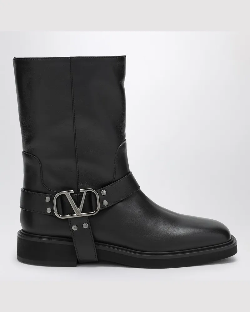 Valentino Garavani Schwarze Stiefelette VLogo Signature Schwarz