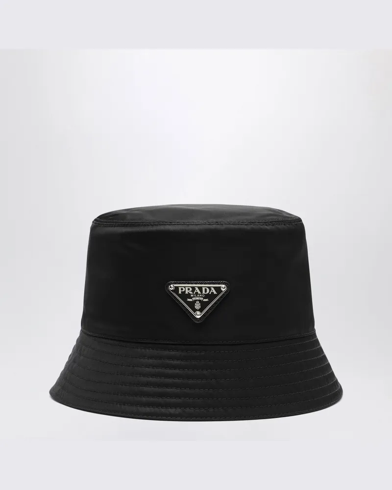 Prada Schwarzer Re-Nylon-Fischerhut Black