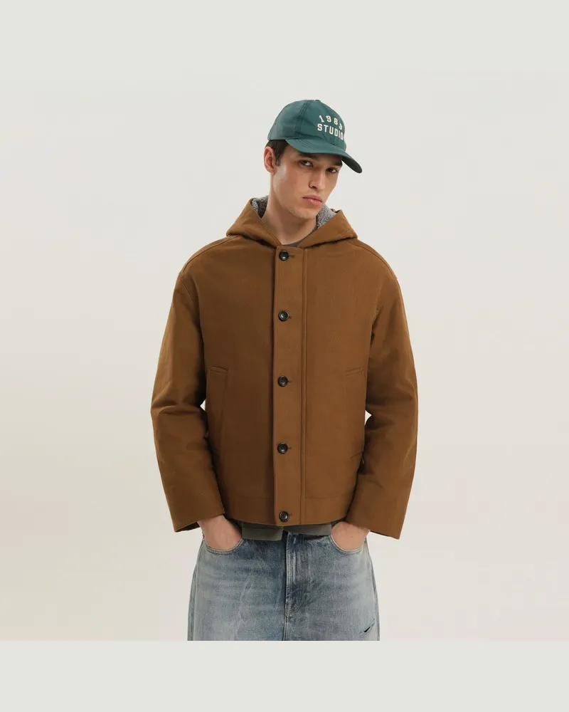 1989 STUDIO Braune Arbeitsjacke Braun