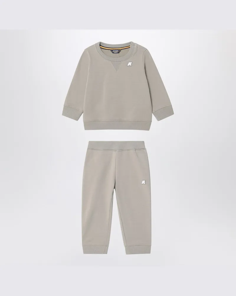 K-Way Baptistelle Sweatshirt und Mickette Hose Set Beige
