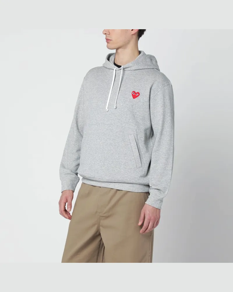 Comme des Garçons Graues Baumwoll-Hoodie Grau