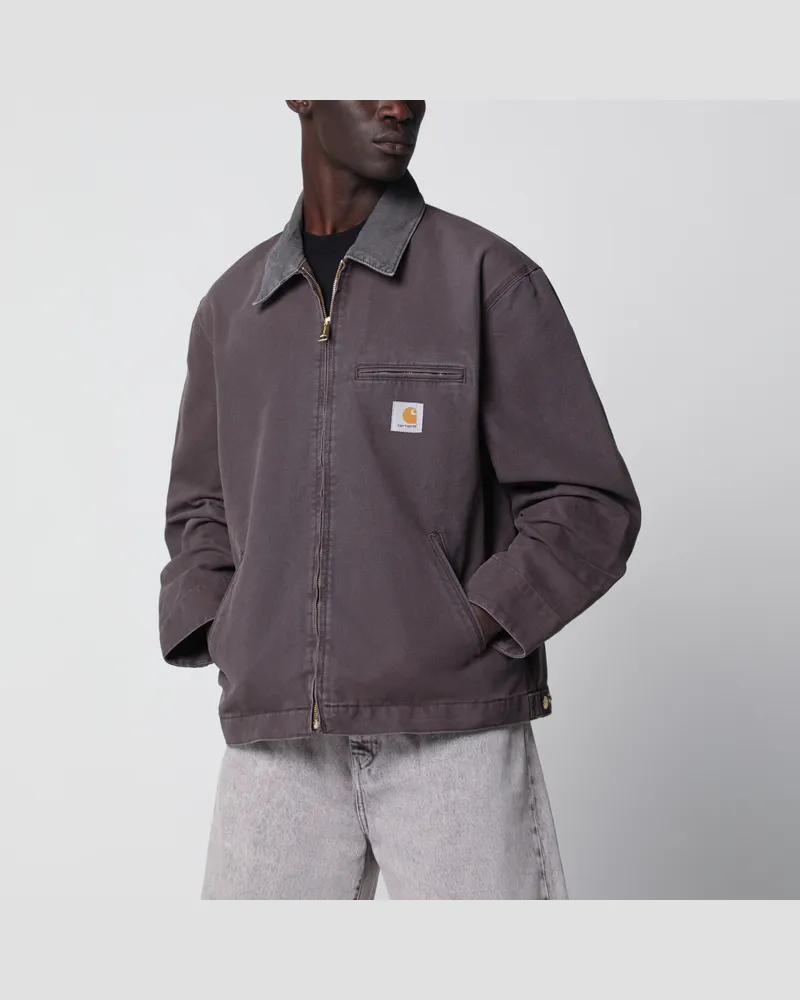 Carhartt WIP Detroit Shale/Stone Jacke aus Canvas Grey