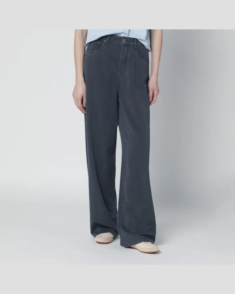 Miu Miu Graue Chambray-Denimhose 