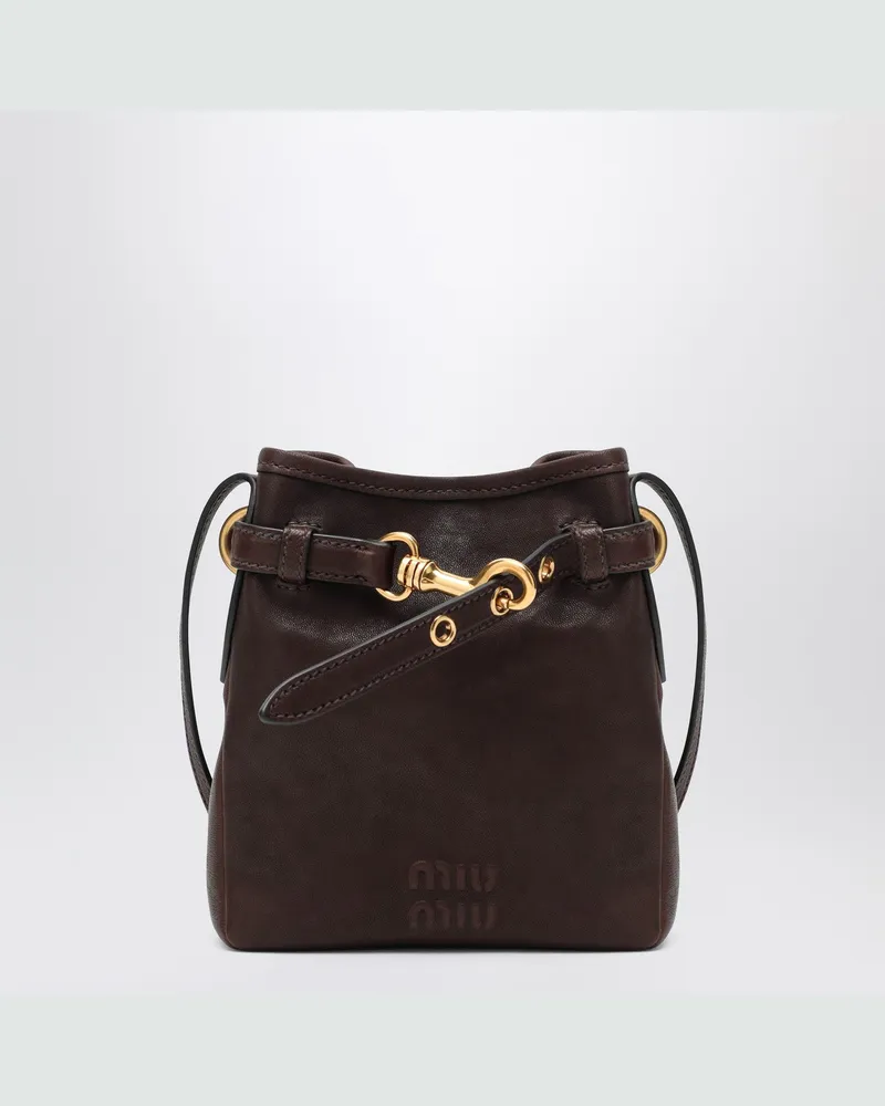 Miu Miu Braune Nappa-Leder-Tasche Brown