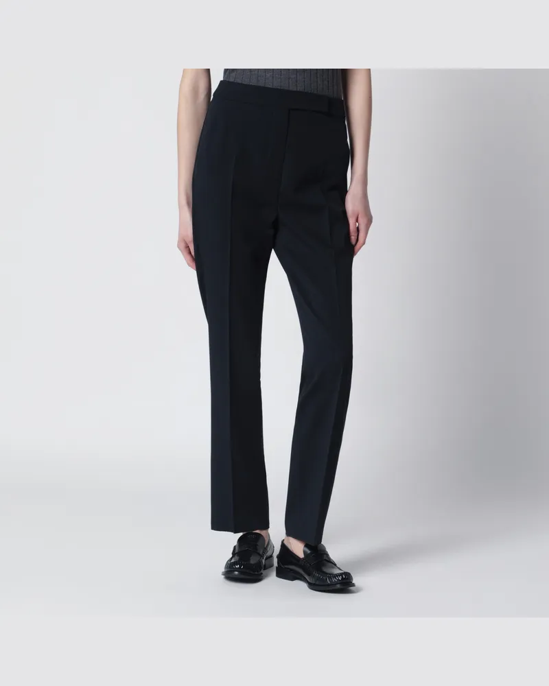 Max Mara Blaue Wollhose Blue