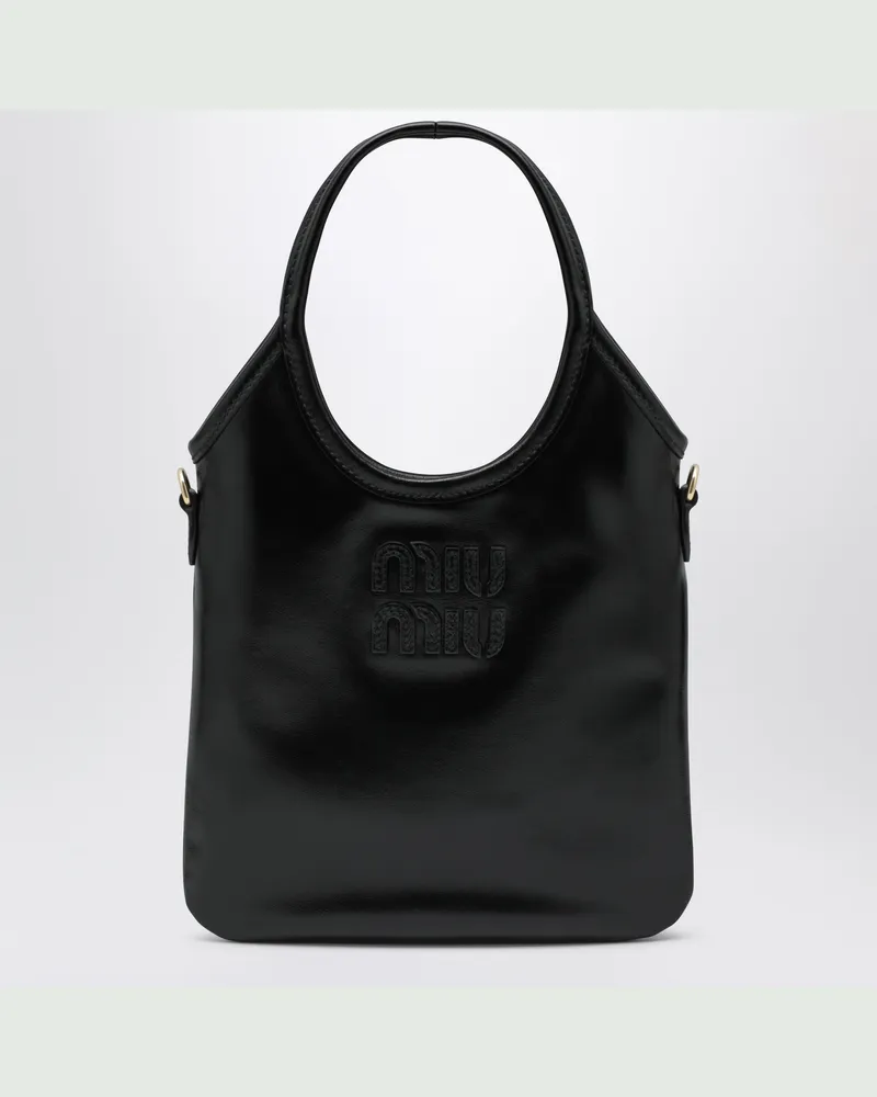 Miu Miu Ivy Handtasche aus Kalbsleder in Schwarz Black