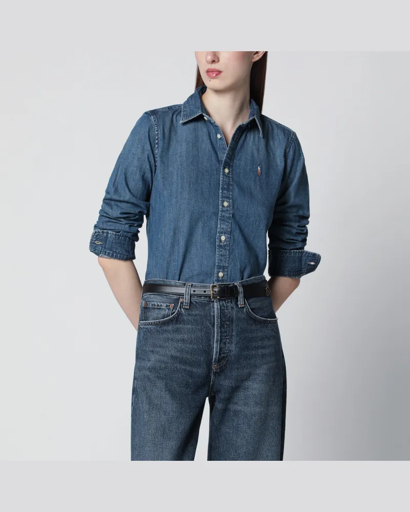 Ralph Lauren Blaues Denim-Hemd Blue