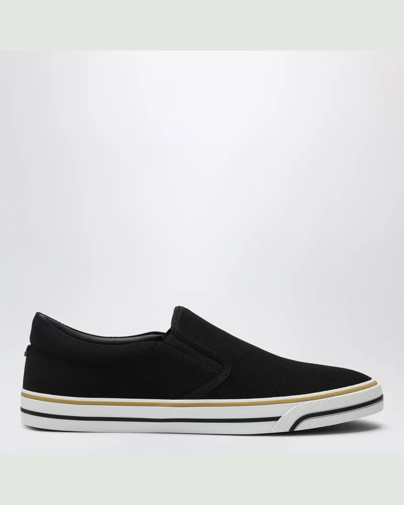 Dolce & Gabbana Slip-on-Schuhe mit Streifen aus Baumwolle in Schwarz Black