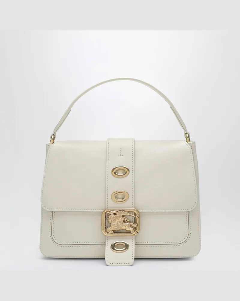 Burberry Kleine Rider Schultertasche aus Leder in Beige Beige