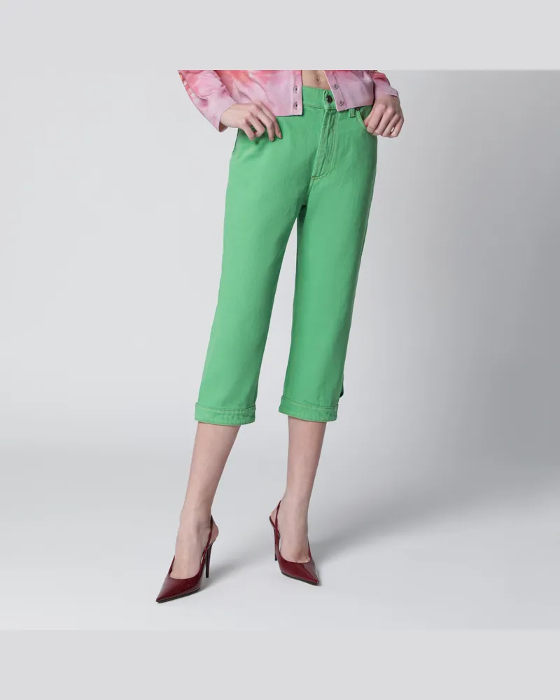 Versace Capri-Jeans in Pastellgrün Green