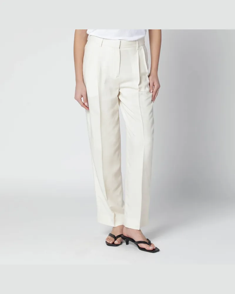 Totême Ecru-Viskosehose Weiß